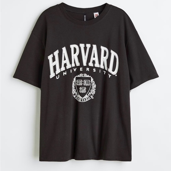 H&M Oversized Harvard Tee - Picture 1 of 7